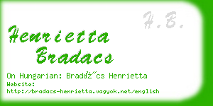 henrietta bradacs business card